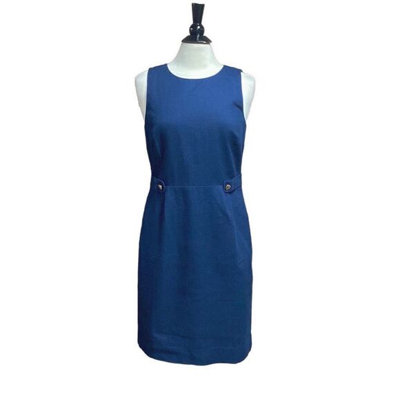 J. Crew Navy Sleeveless Sheath Dress Size 8 NWT - Picture 1 of 7